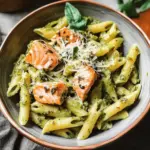 Creamy Salmon Pesto Pasta