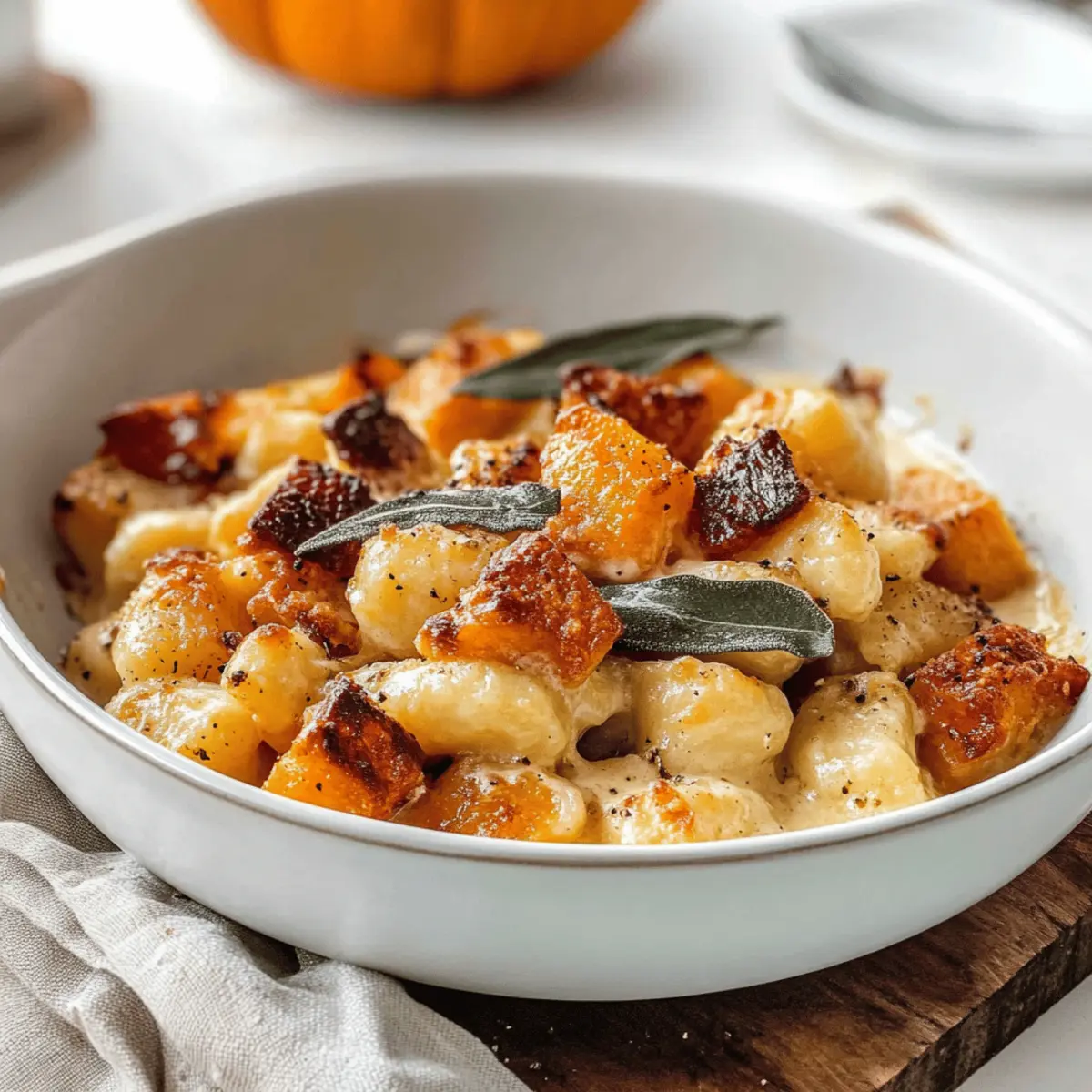 Air Fryer Pumpkin Gnocchi Bake gug0zu
