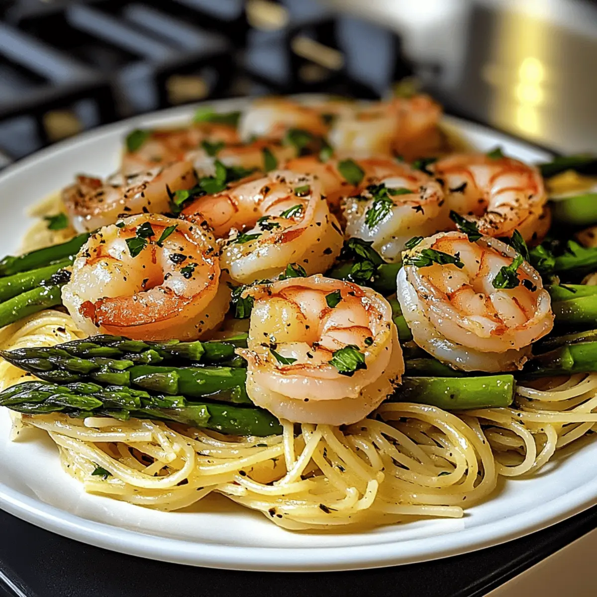 Asparagus Shrimp Angel Hair Pasta ybkm8k