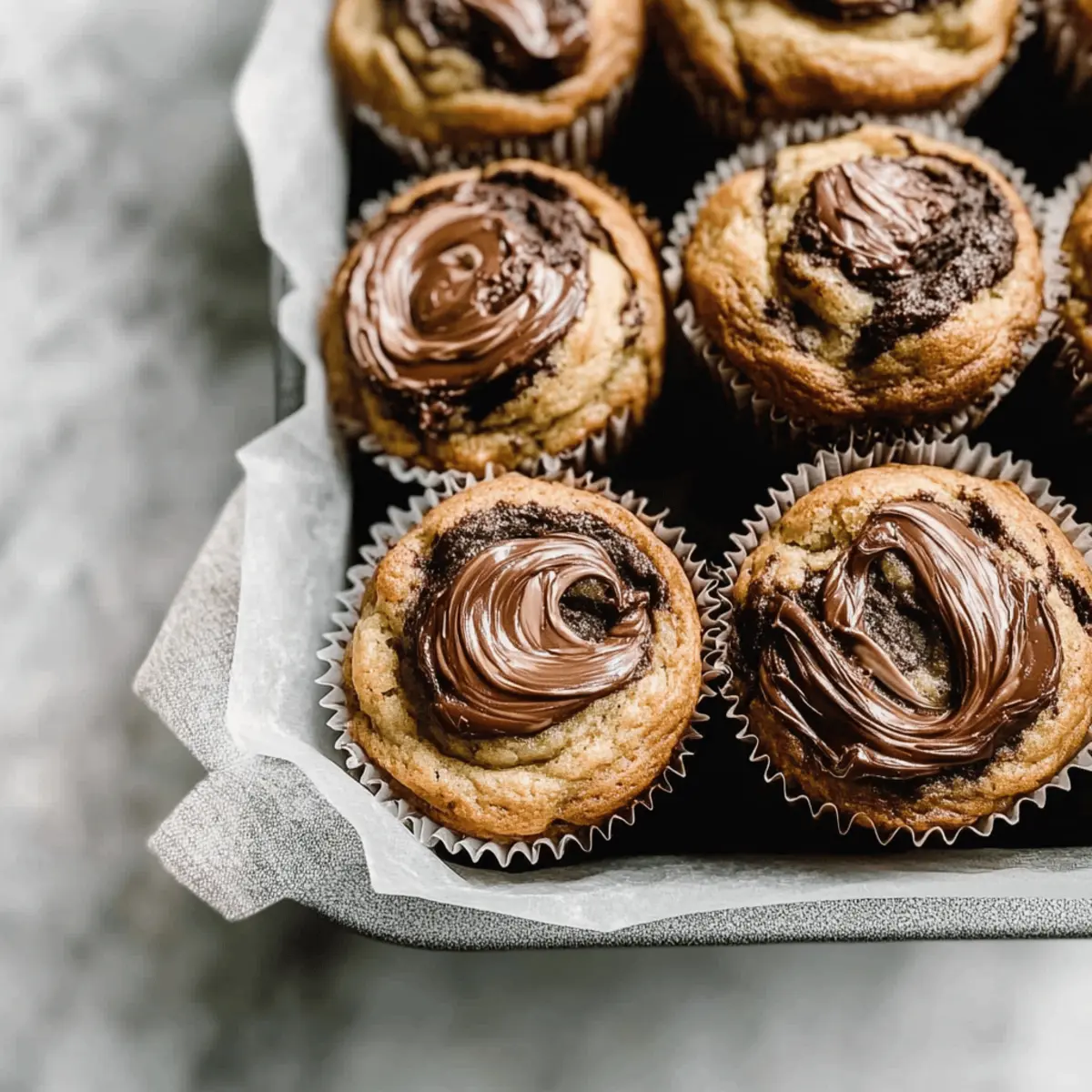 Decadent Banana Nutella Muffins for Your Sweet Cravings