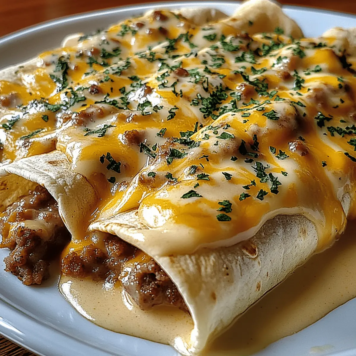 Say Hello to Breakfast Enchiladas with Sausage Gravy Bliss