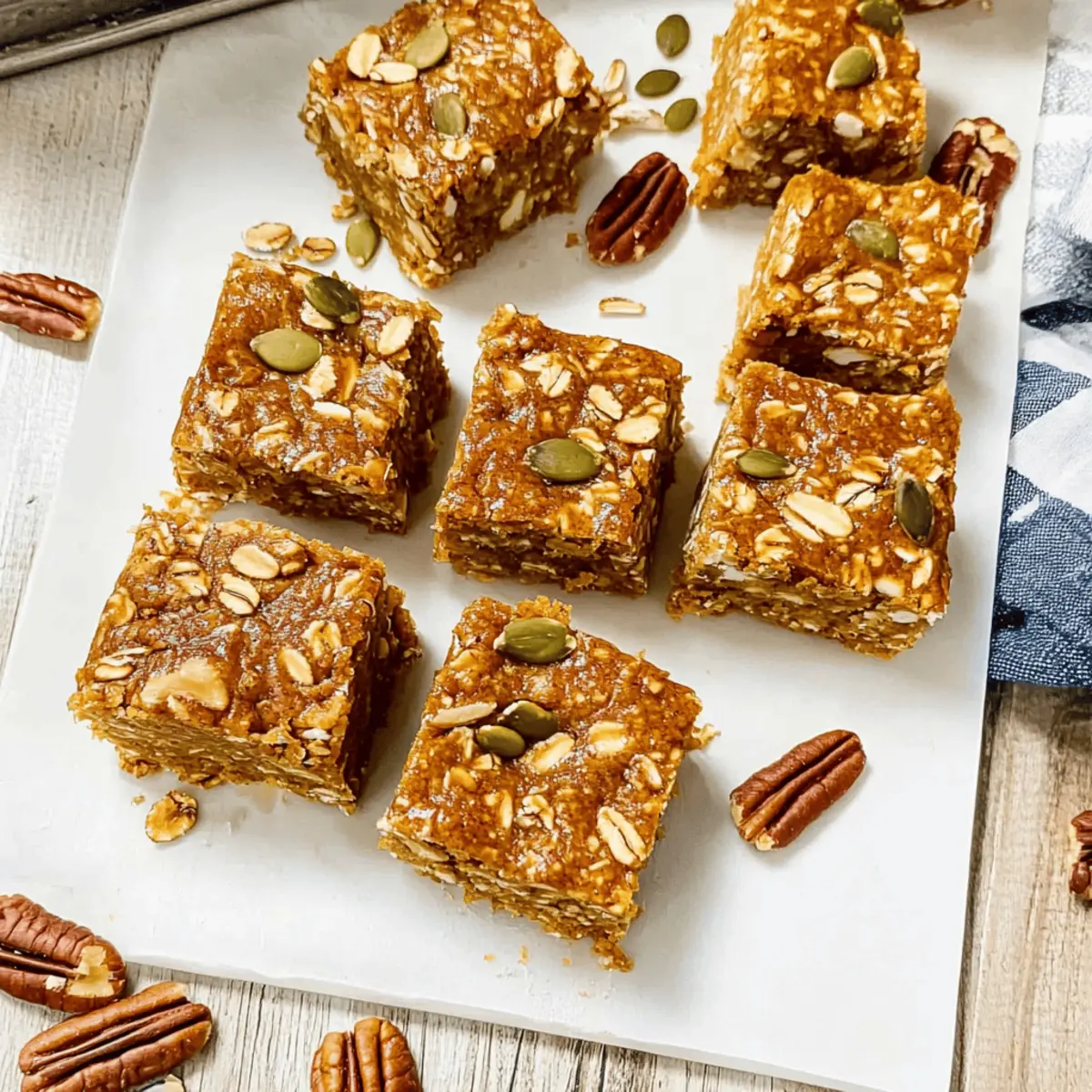 Breakfast Oatmeal Pumpkin Bars orhzbs