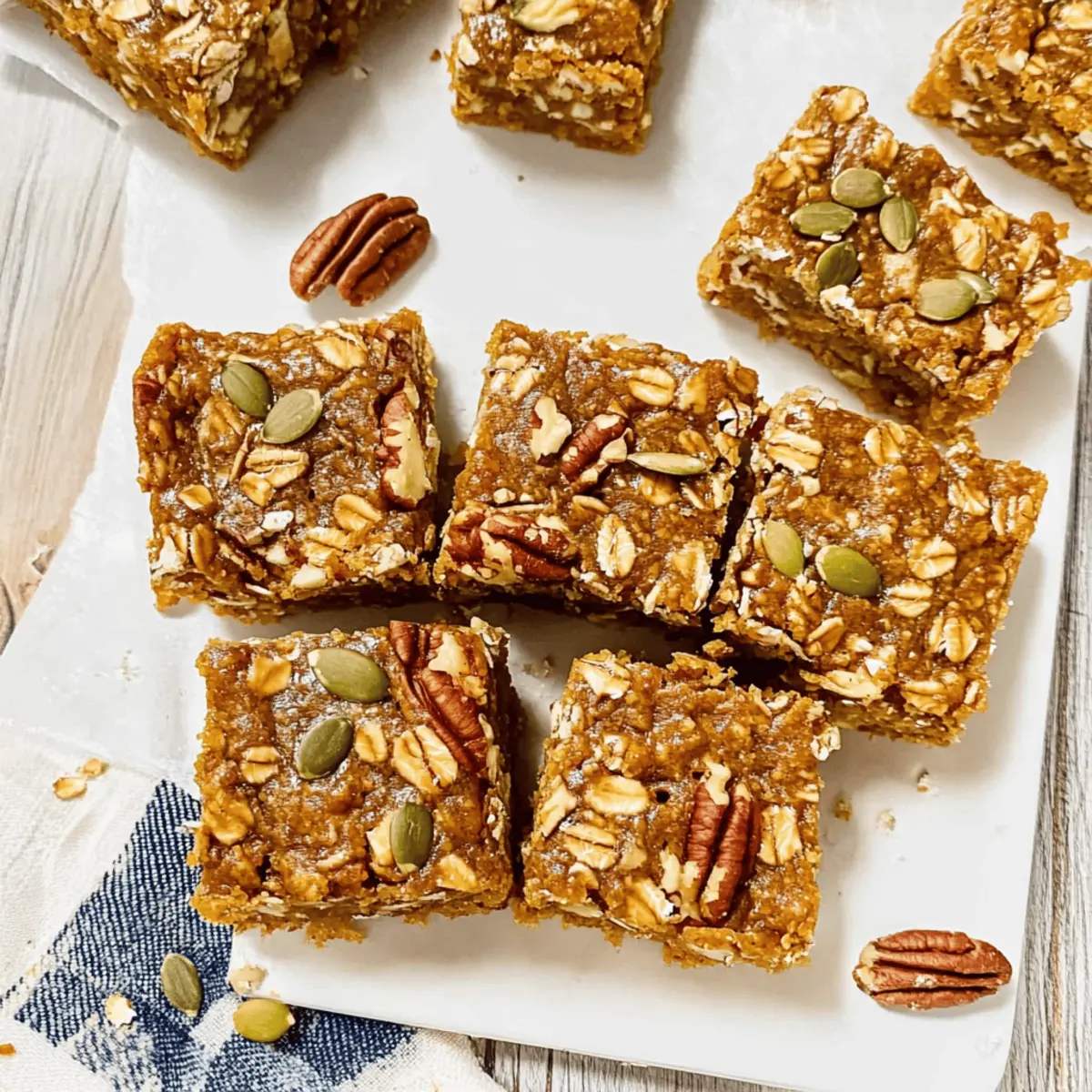 Warm and Cozy Breakfast Oatmeal Pumpkin Bars for Fall