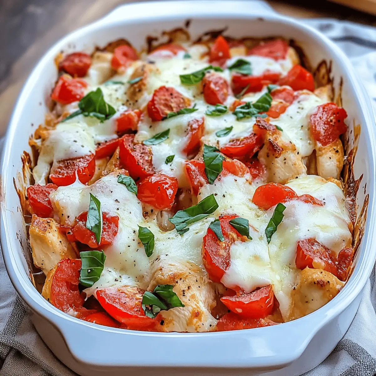 Bruschetta Chicken Casserole: A Flavor-Packed Family Favorite