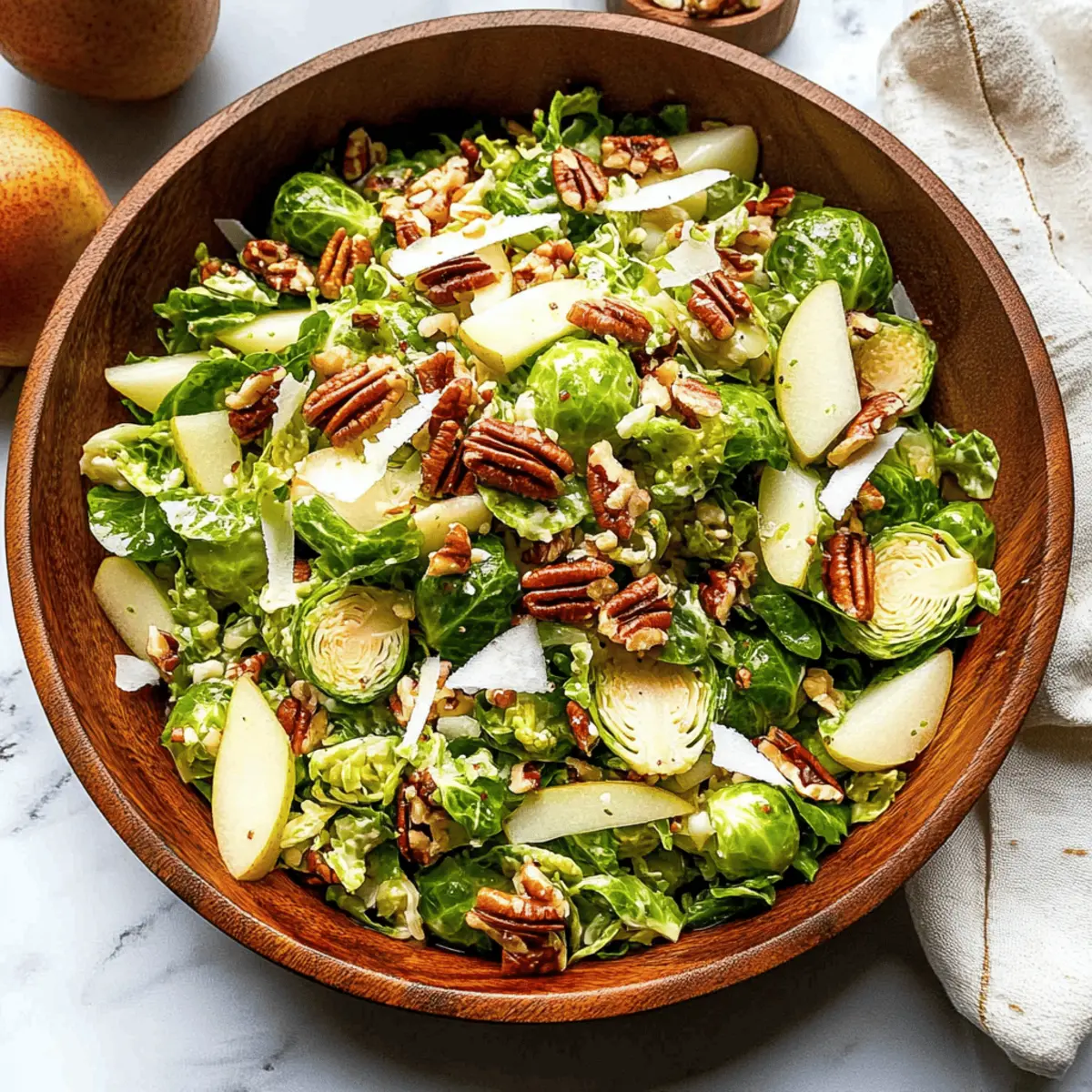 Brussels Salad with Pear and Pecans rts2fd