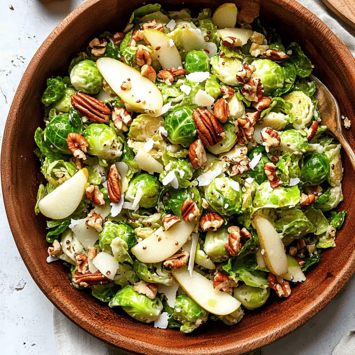Brussels Salad with Pear and Pecans y2zrdq