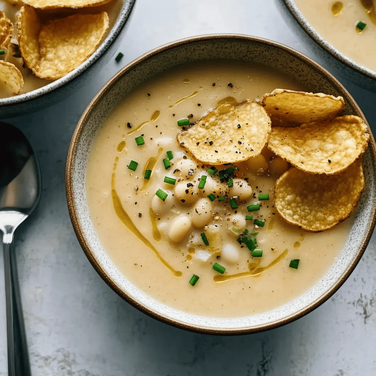 Creamy Cauliflower, Potato and White Bean Soup for Cozy Nights