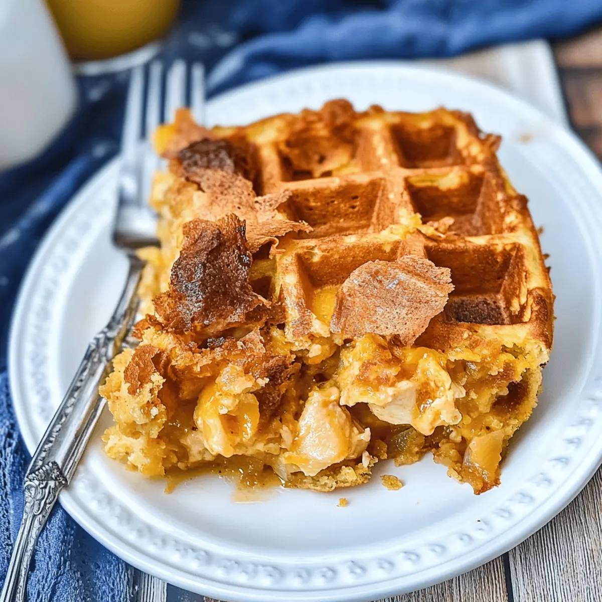 Chicken And Waffles Casserole j73jlm