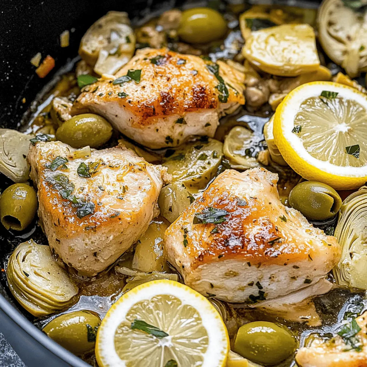 Savory Chicken Artichoke Skillet: Quick & Gourmet Delight