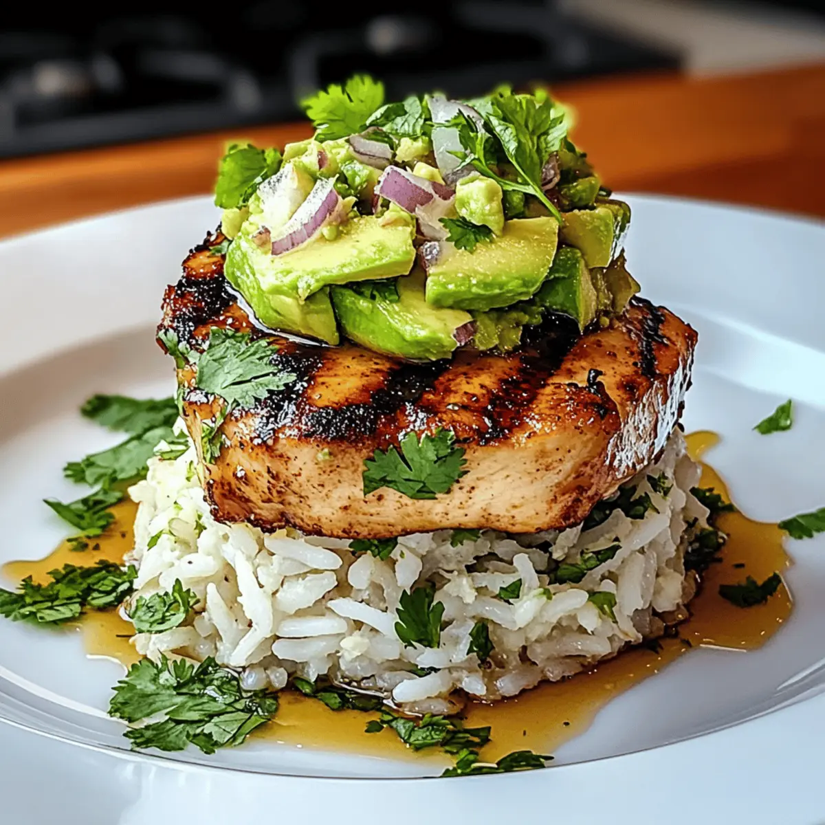 Chicken Avocado Rice Stack ctqun5
