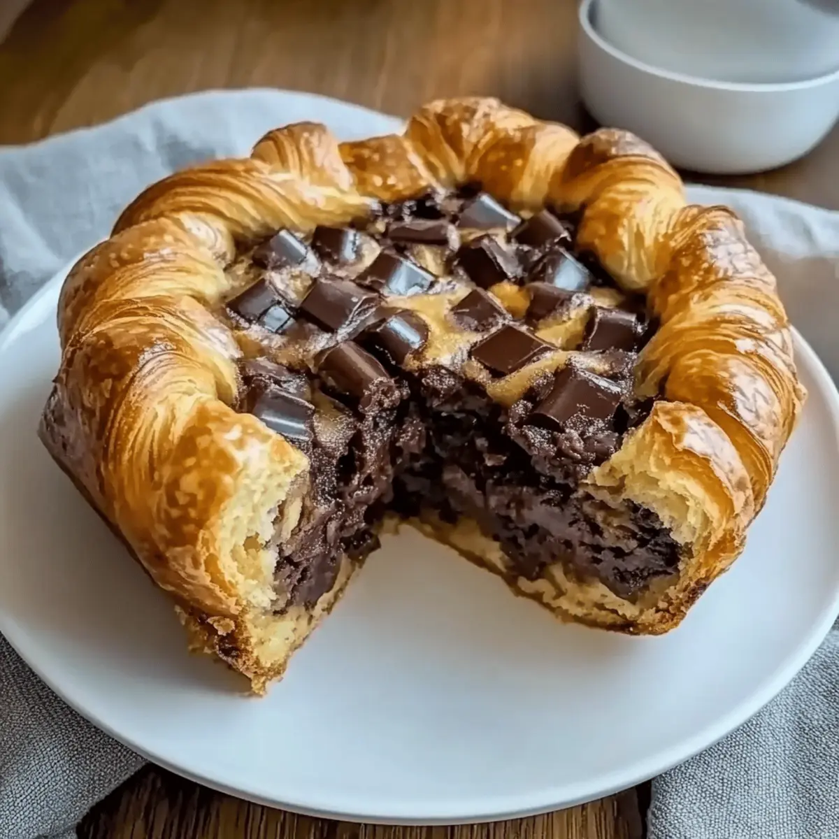 Chocolate Croissant Breakfast Bake ibfamq
