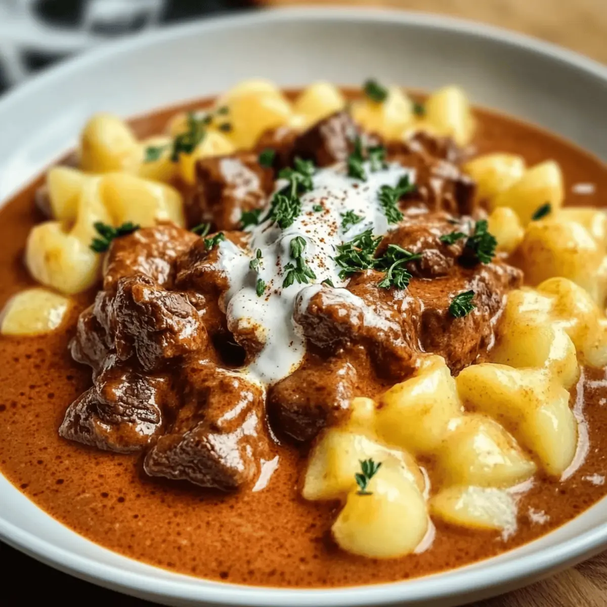 Creamy German Goulash: A Cozy Bowl of Hearty Comfort