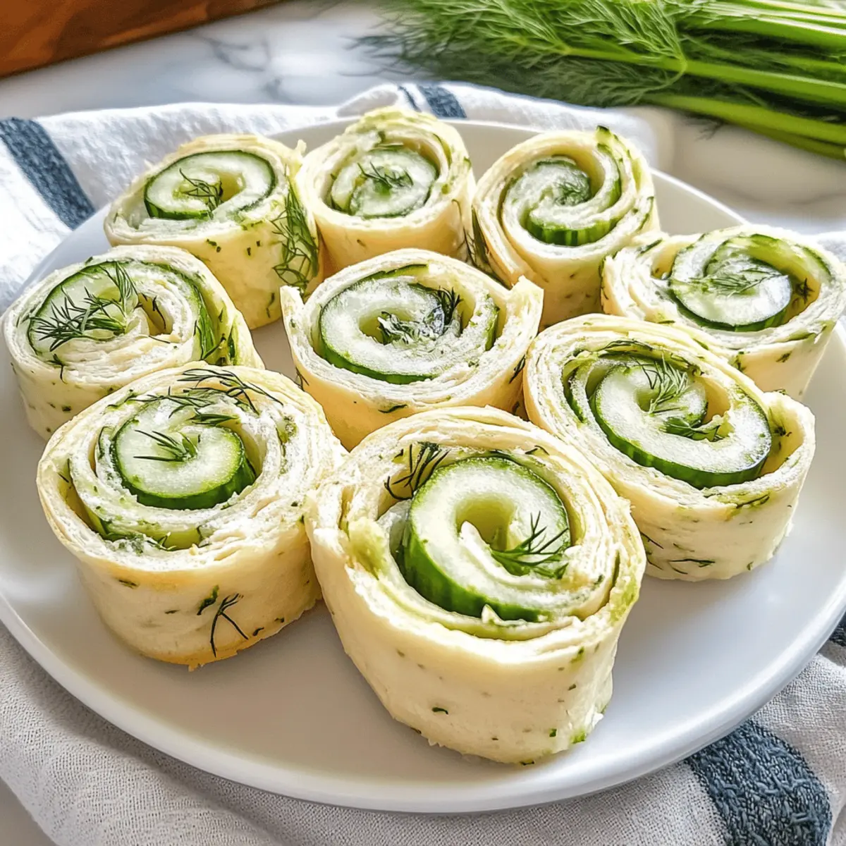 Cucumber Dill Pinwheels: A Refreshing No-Cook Snack Delight