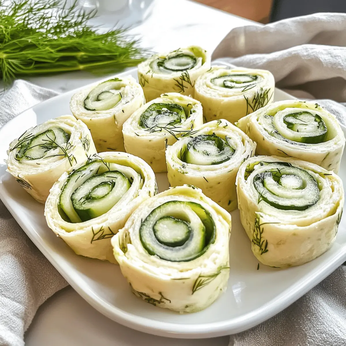 Cucumber Dill Pinwheels wlheeh