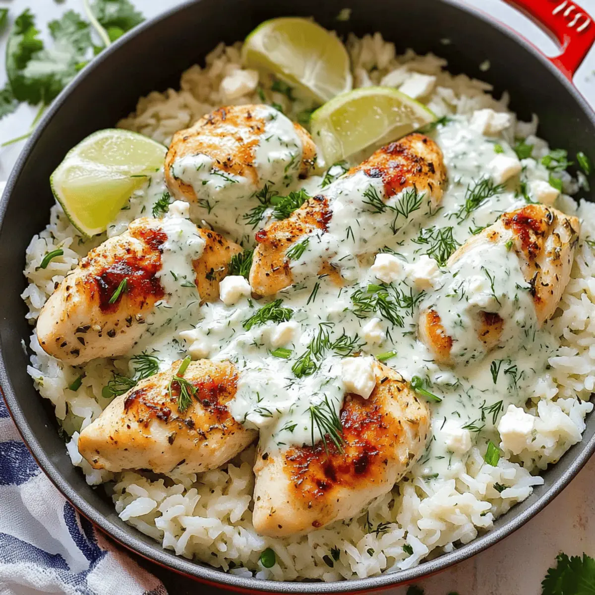 Dump and Bake Chicken Tzatziki with Rice zbnm8i