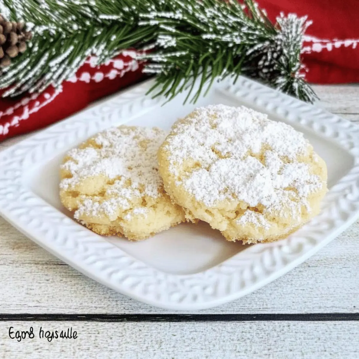 Eggnog Gooey Butter Cookies lpedjs