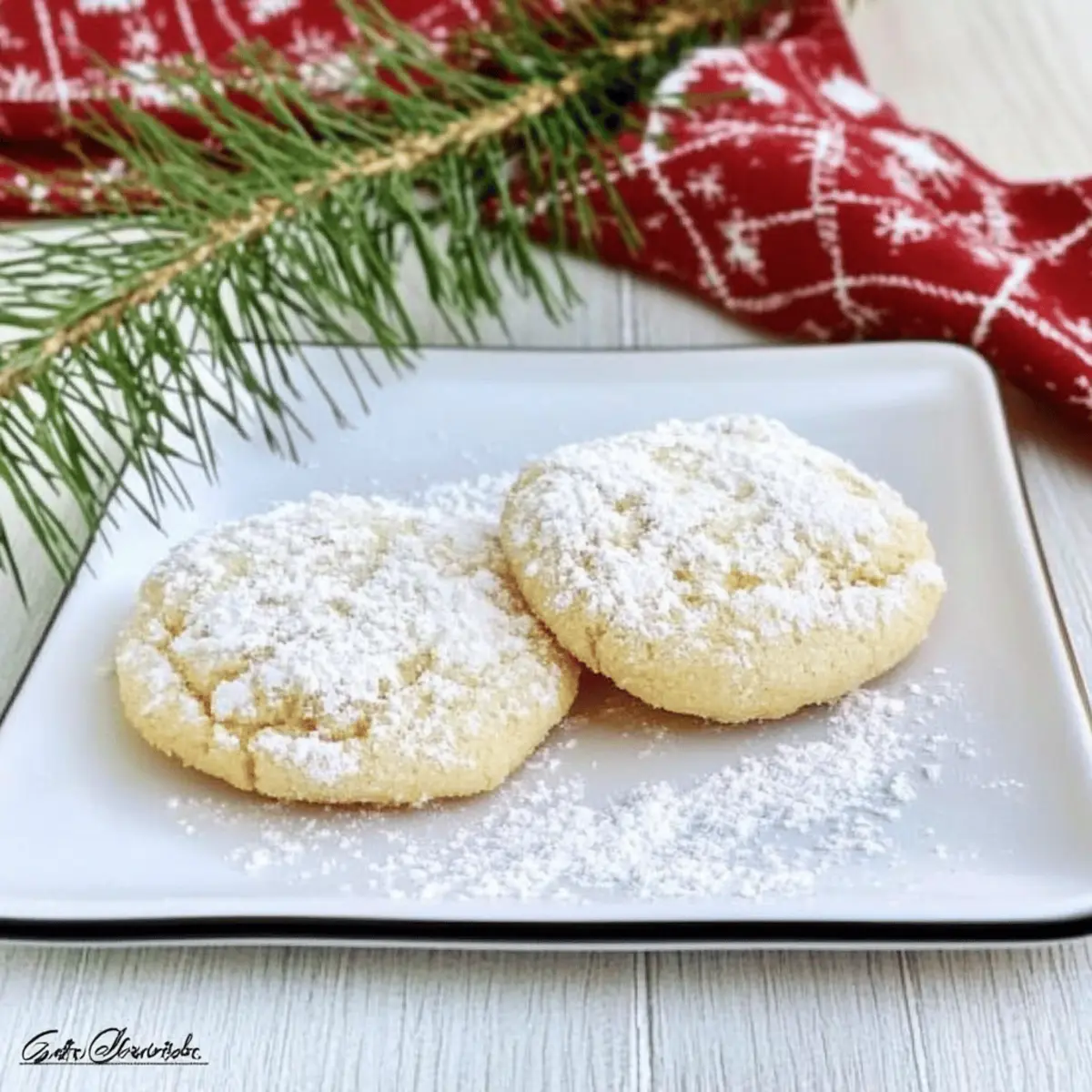 Eggnog Gooey Butter Cookies That Melt in Your Mouth