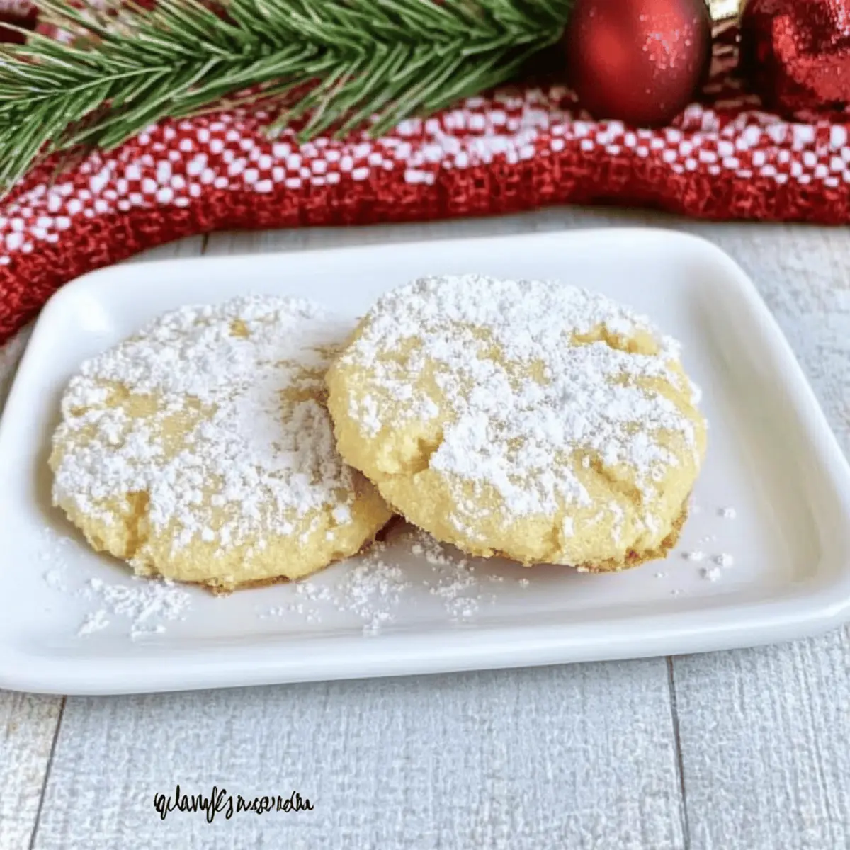 Eggnog Gooey Butter Cookies yzmuud