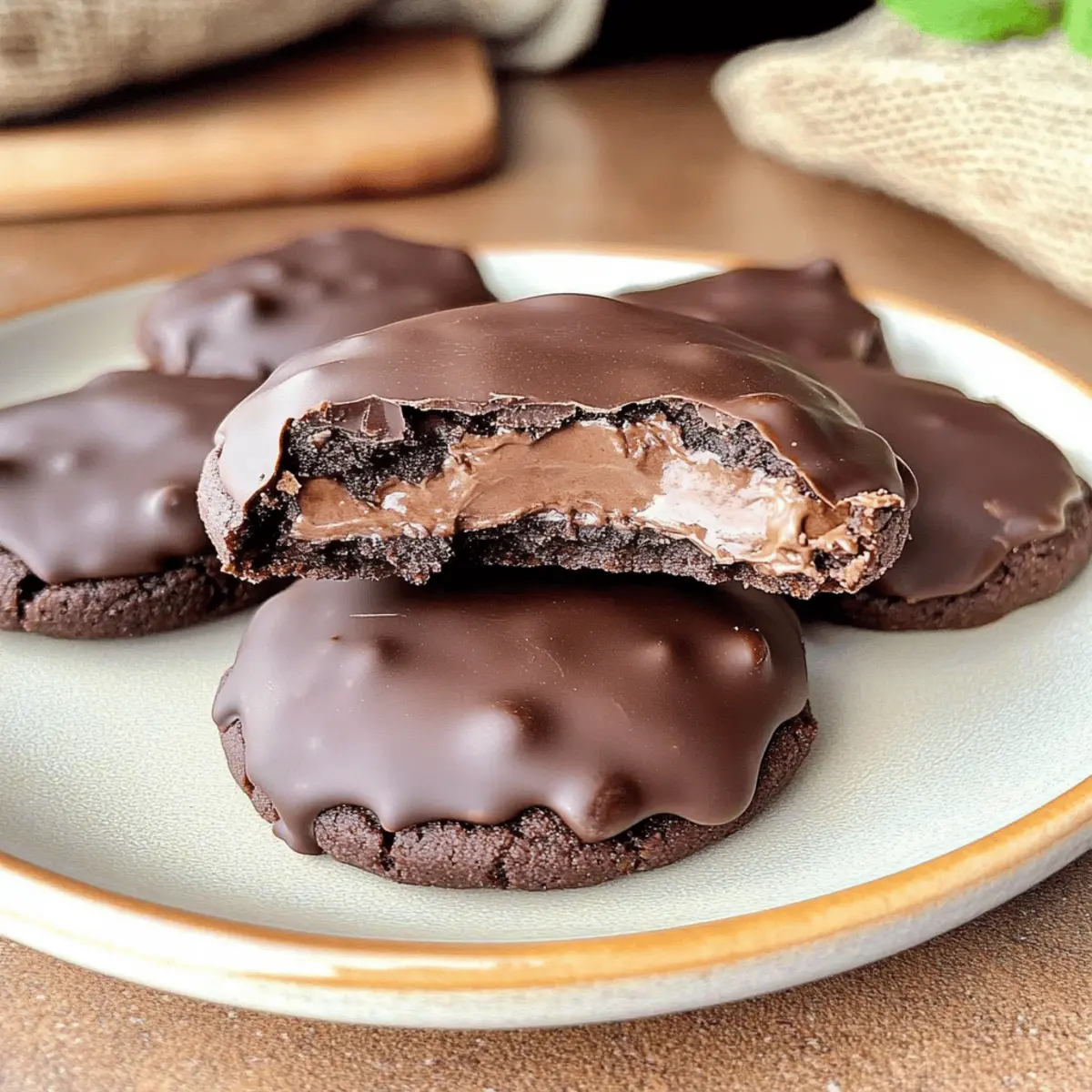Fudgy Thin Mint No Bake Chocolate Protein Cookies You’ll Love