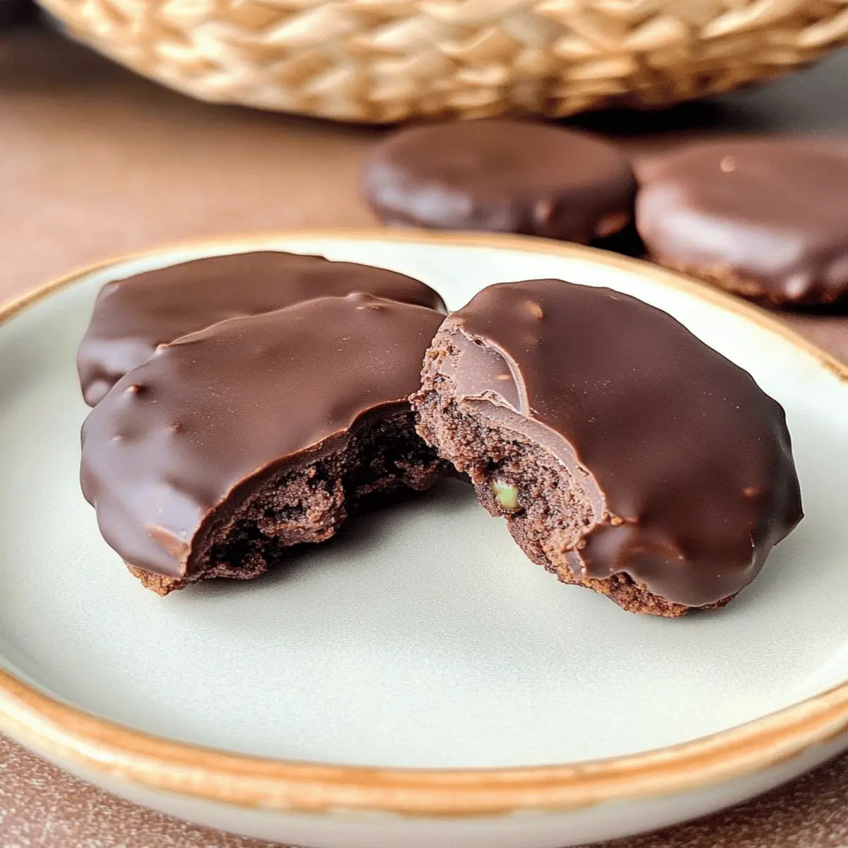 Fudgy Thin Mint No Bake Chocolate Protein Cookies e6qrdi