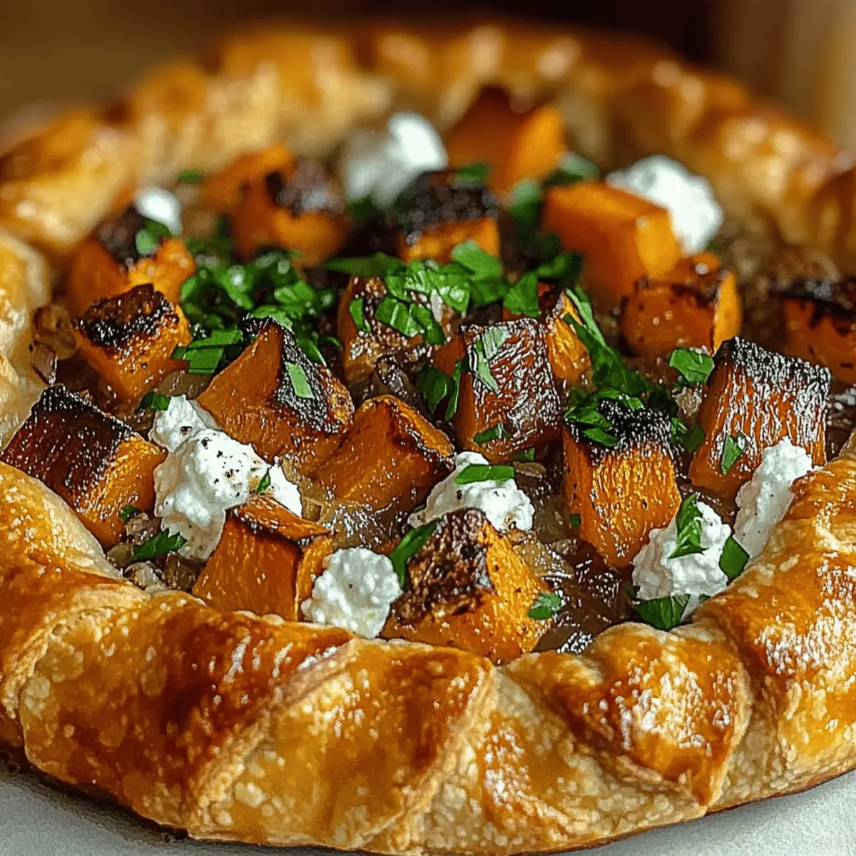 Golden Butternut Squash and Goat Cheese Galettes c6eqy5