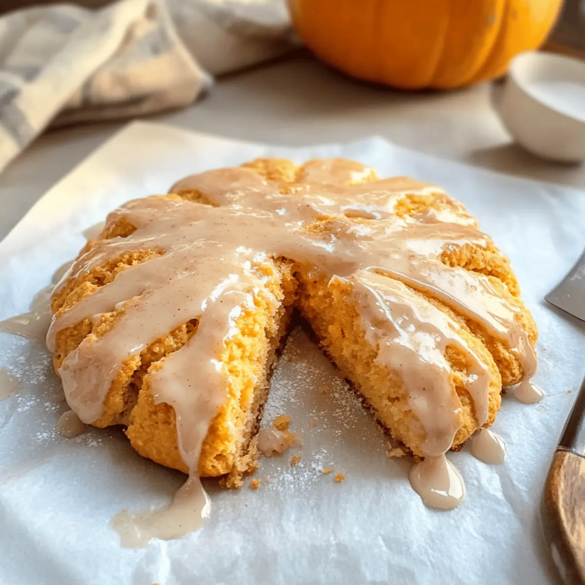 Fluffy Greek Yogurt Pumpkin Scones for Cozy Fall Mornings