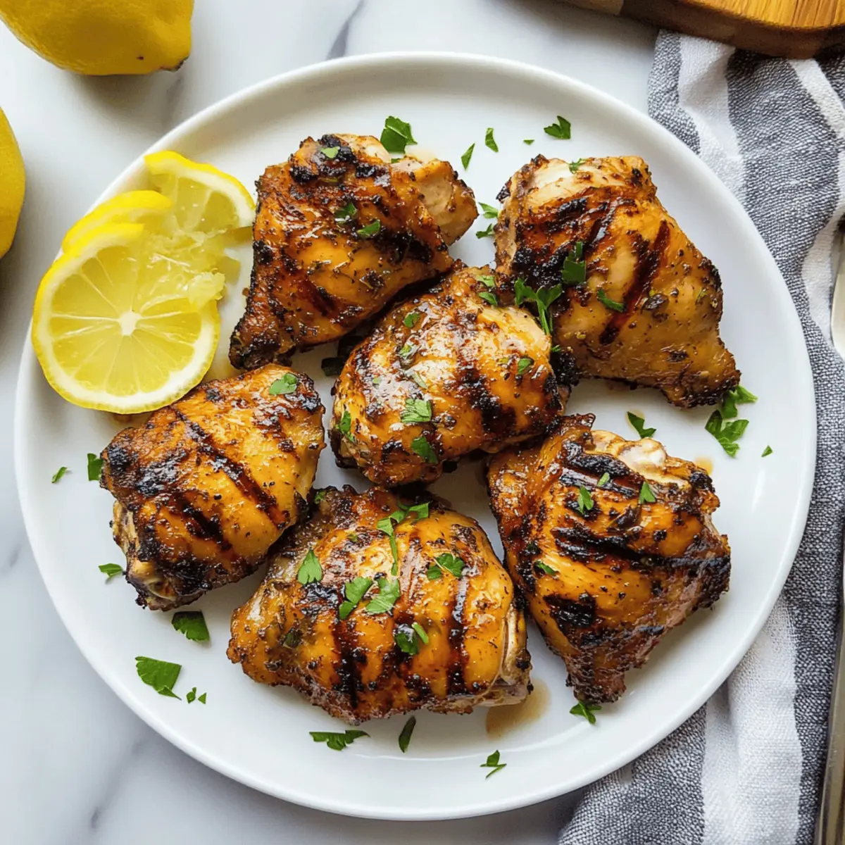 Lemon Ginger Soy Marinated Grilled Chicken rjqbrh