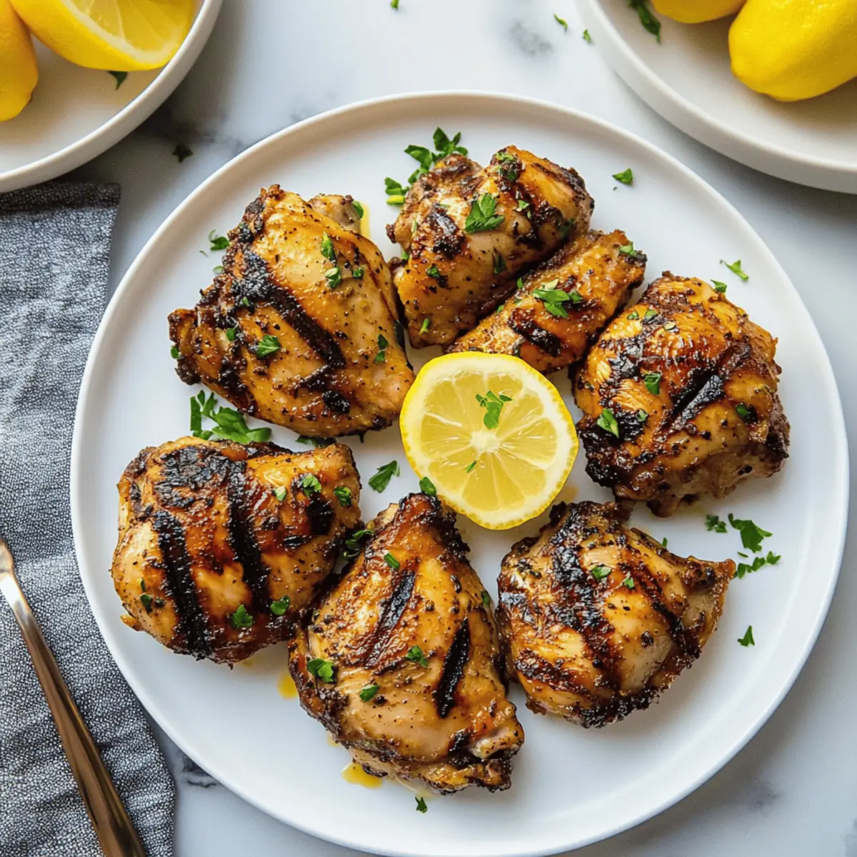 Lemon Ginger Soy Marinated Grilled Chicken tvj8hs