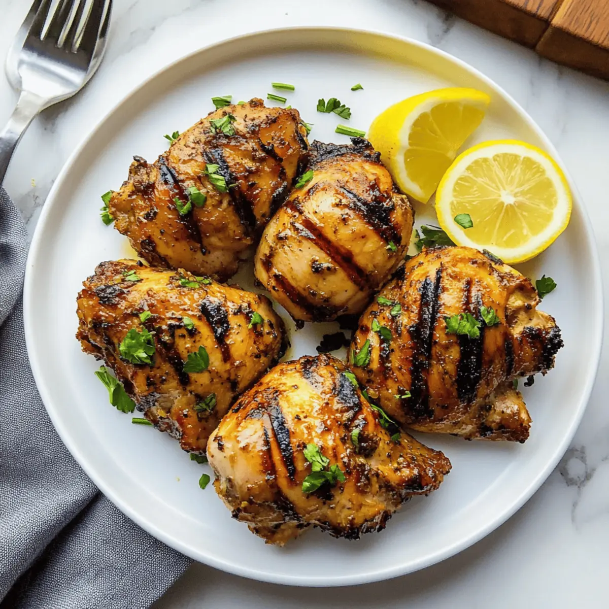 Lemon Ginger Soy Marinated Grilled Chicken u5dubk