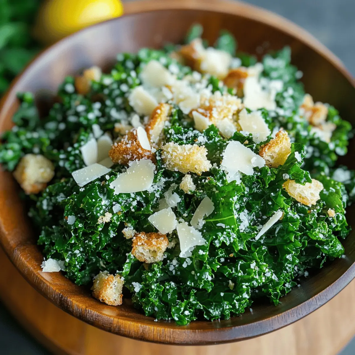 Zesty Lemon Parmesan Kale Salad in 15 Minutes Flat