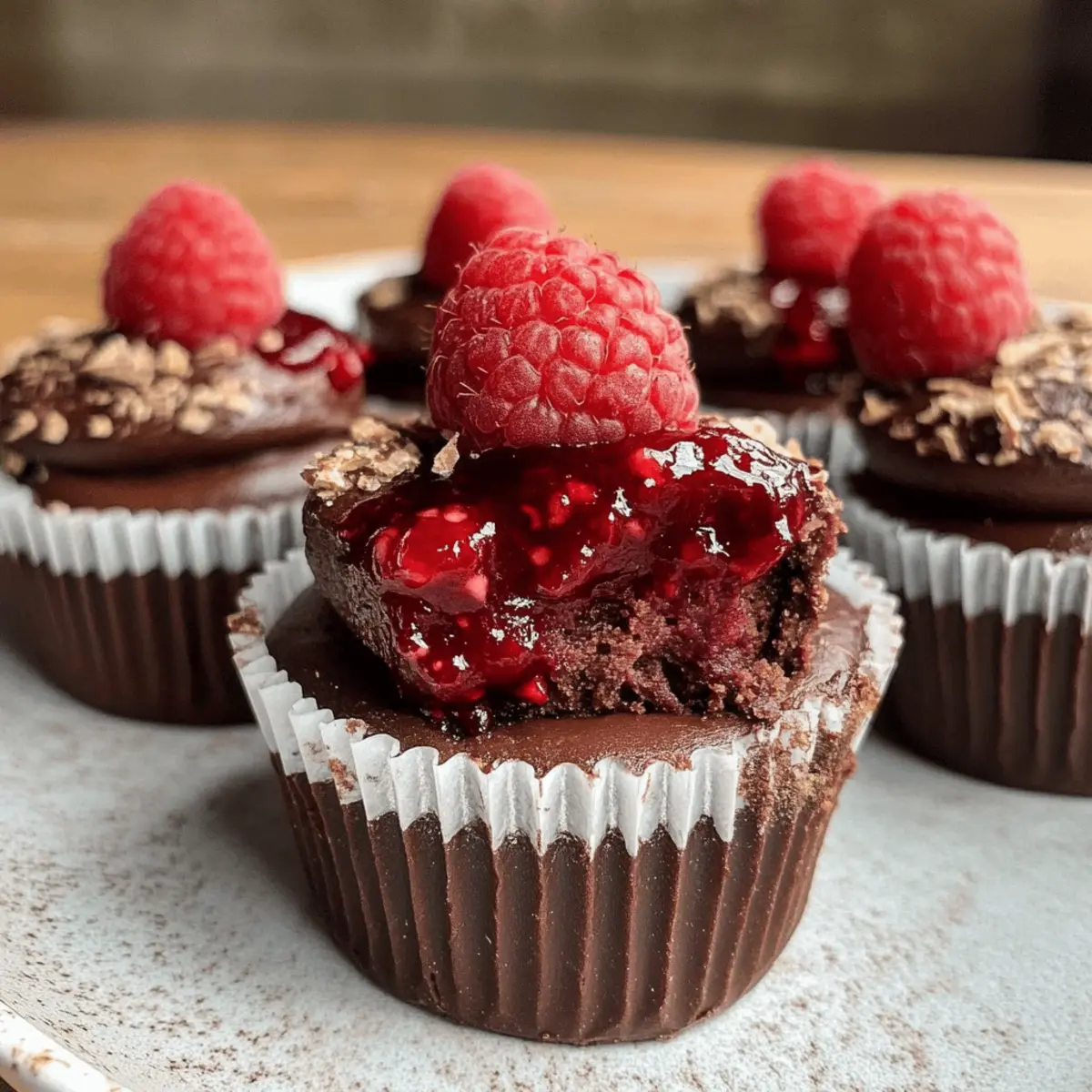Marry Me No Bake Raspberry Chocolate Mousse Cups cpdswf