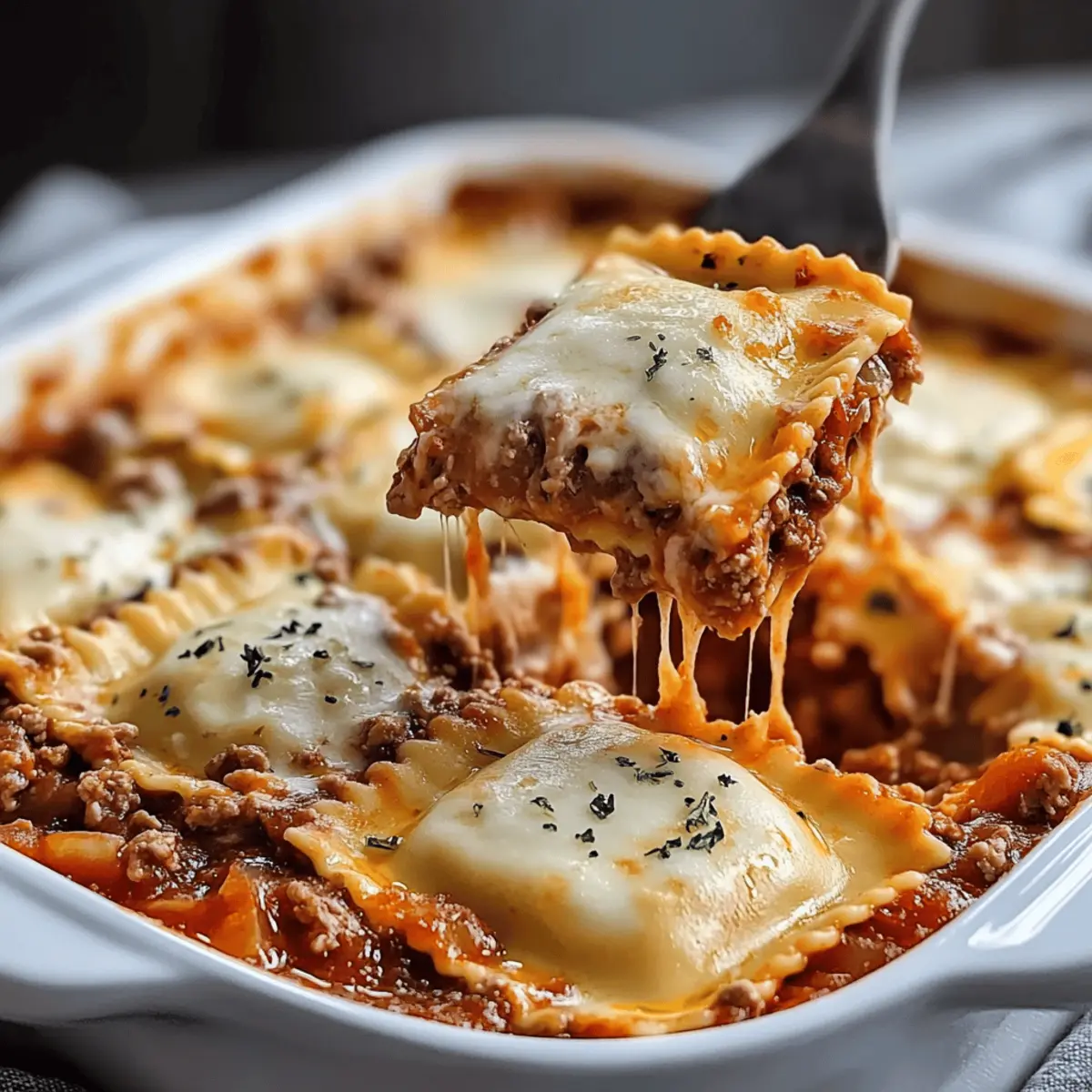 Million Dollar Ravioli Casserole: Comforting Cheesy Bliss