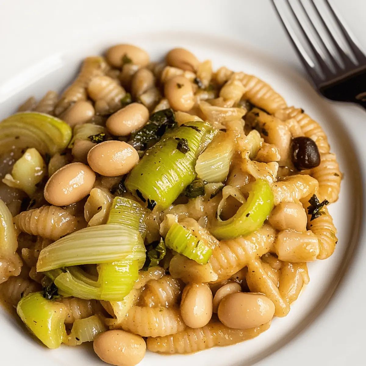 Miso Pasta Sauce with Cannellini Beans and Leeks elkw1y