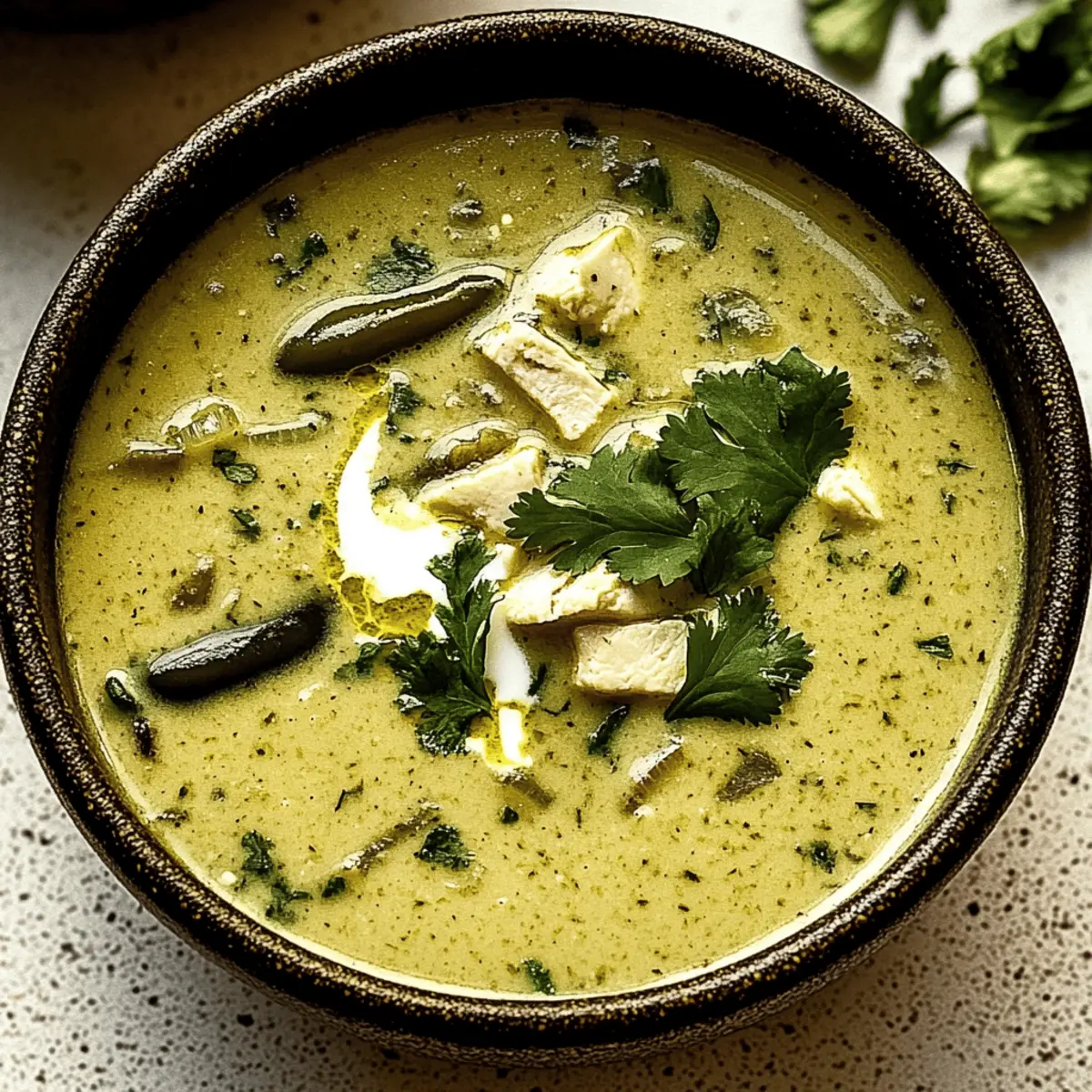 Mouthwatering Roasted Poblano Soup: Cozy Comfort in a Bowl