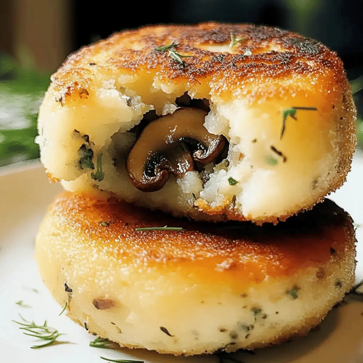 Mushroom Stuffed Potato Cakes bgse0n