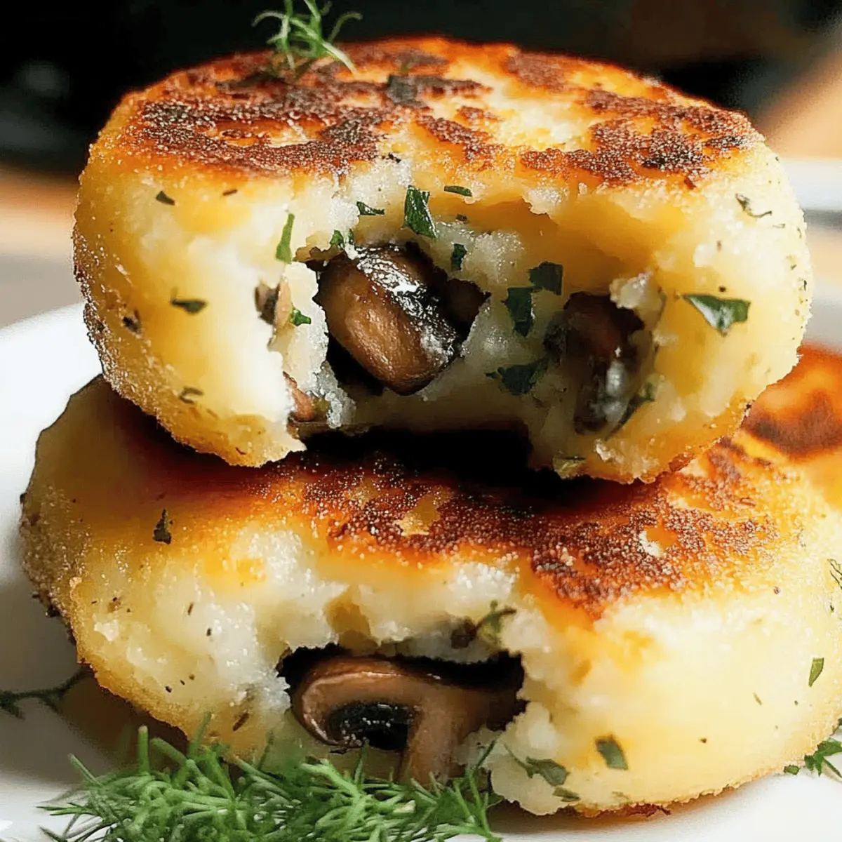 Mushroom Stuffed Potato Cakes: Comfort Food Bliss at Home