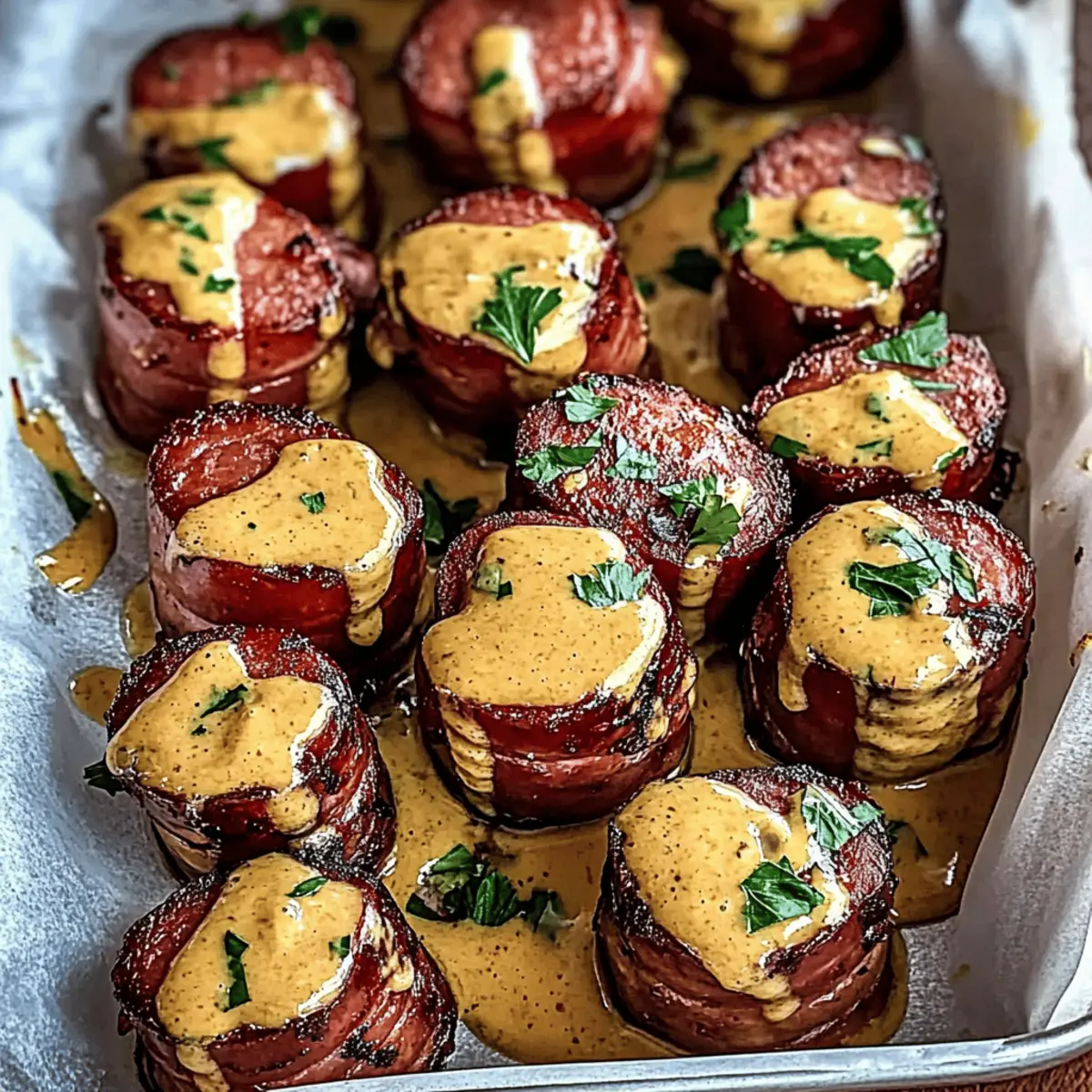 Savory Mustard Hasselback Kielbasa Bites for Easy Entertaining