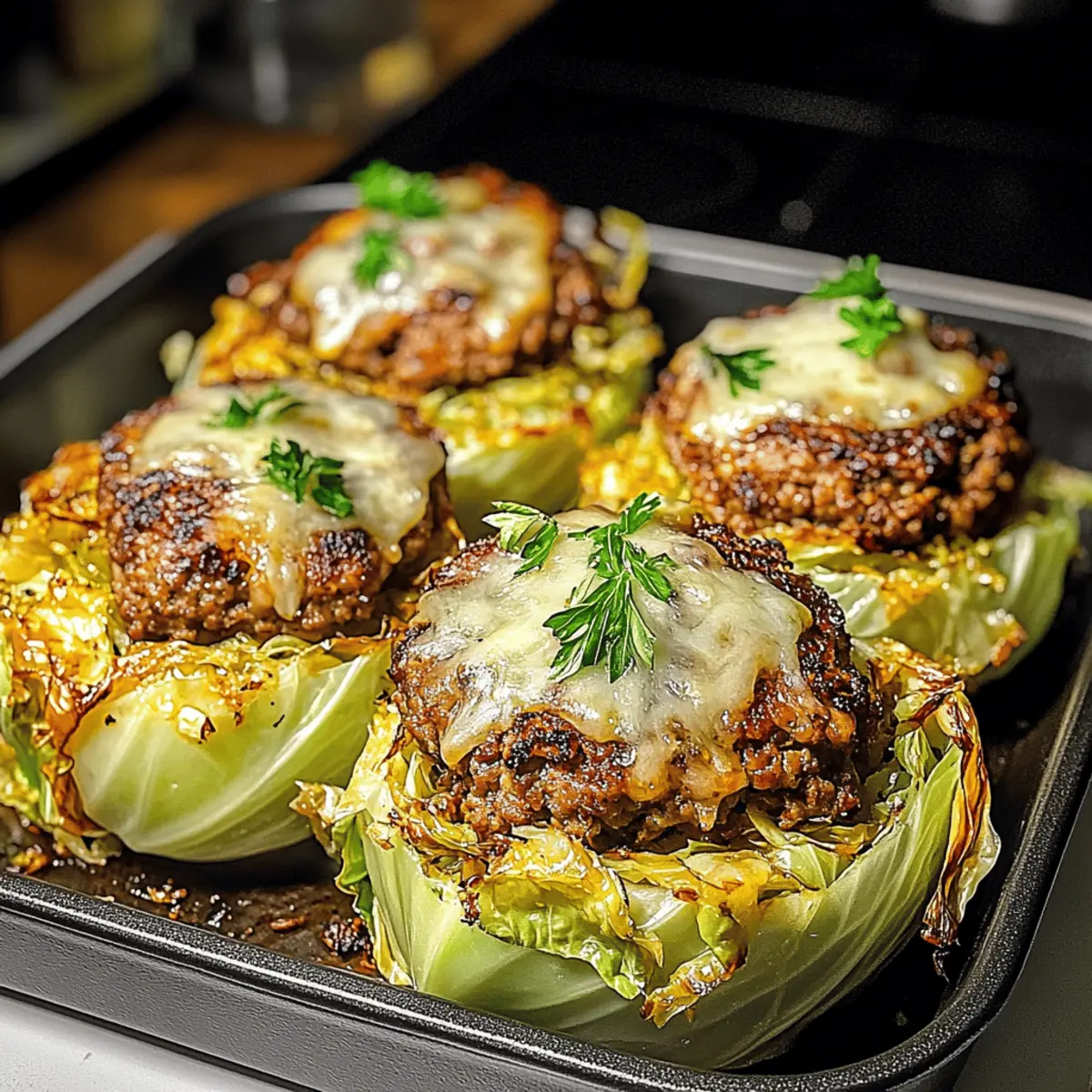Oven-Baked Cabbage Burgers: Healthy Flavor in Every Bite