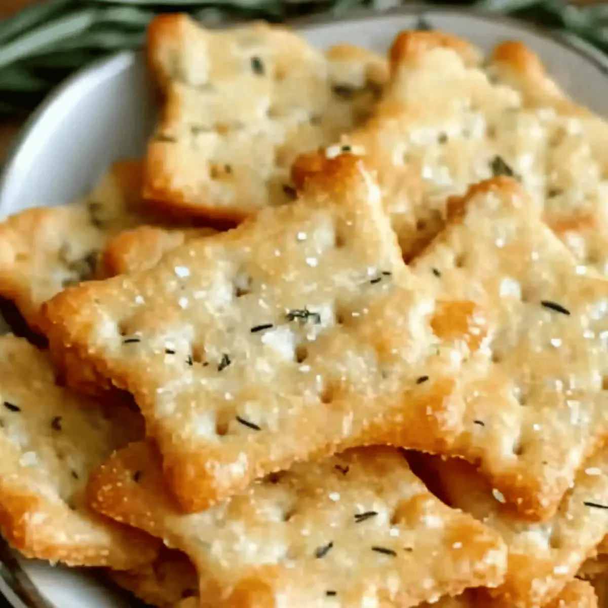 Parmesan Rosemary Crackers glsdgd