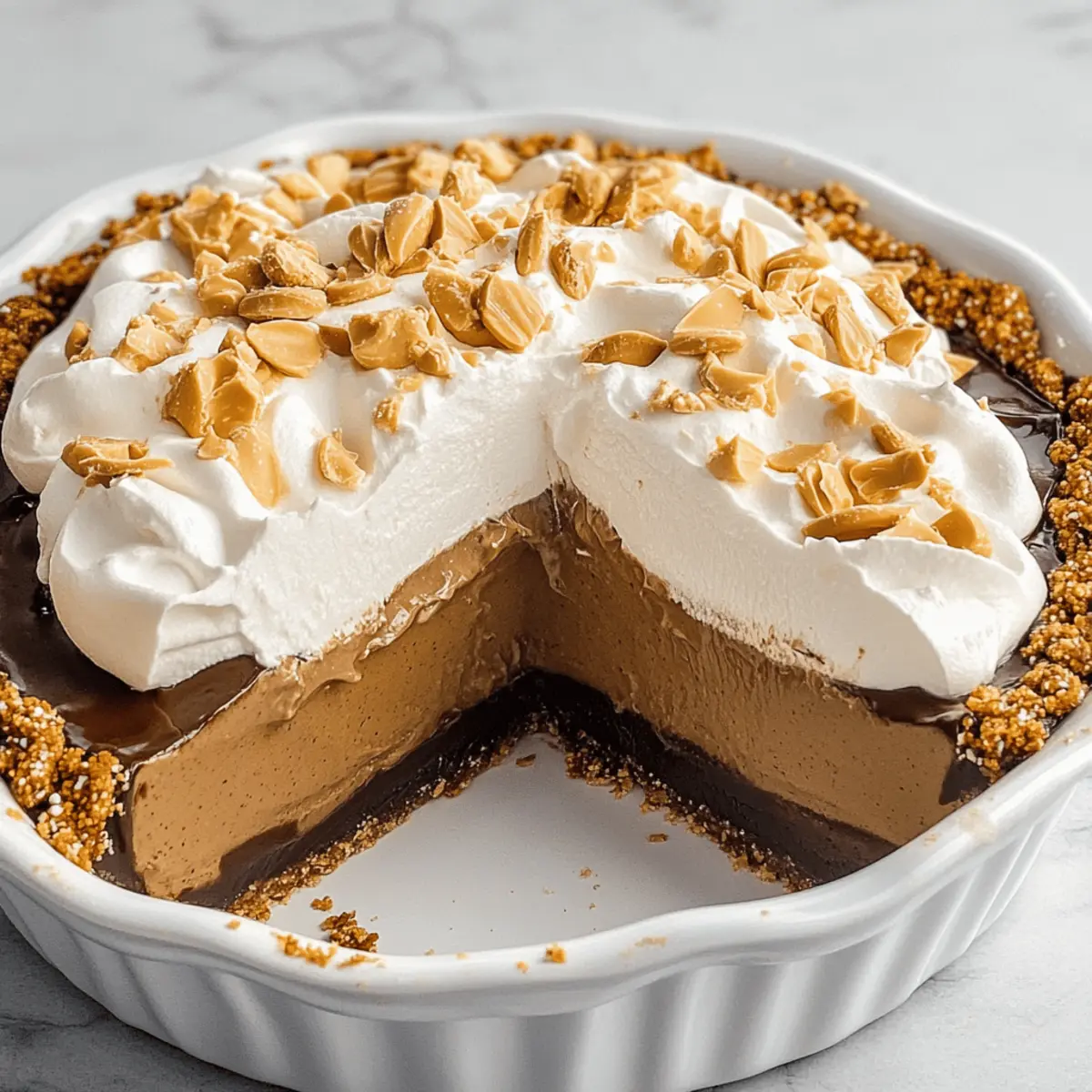 Peanut Butter Chocolate Pretzel Pie ckedkt