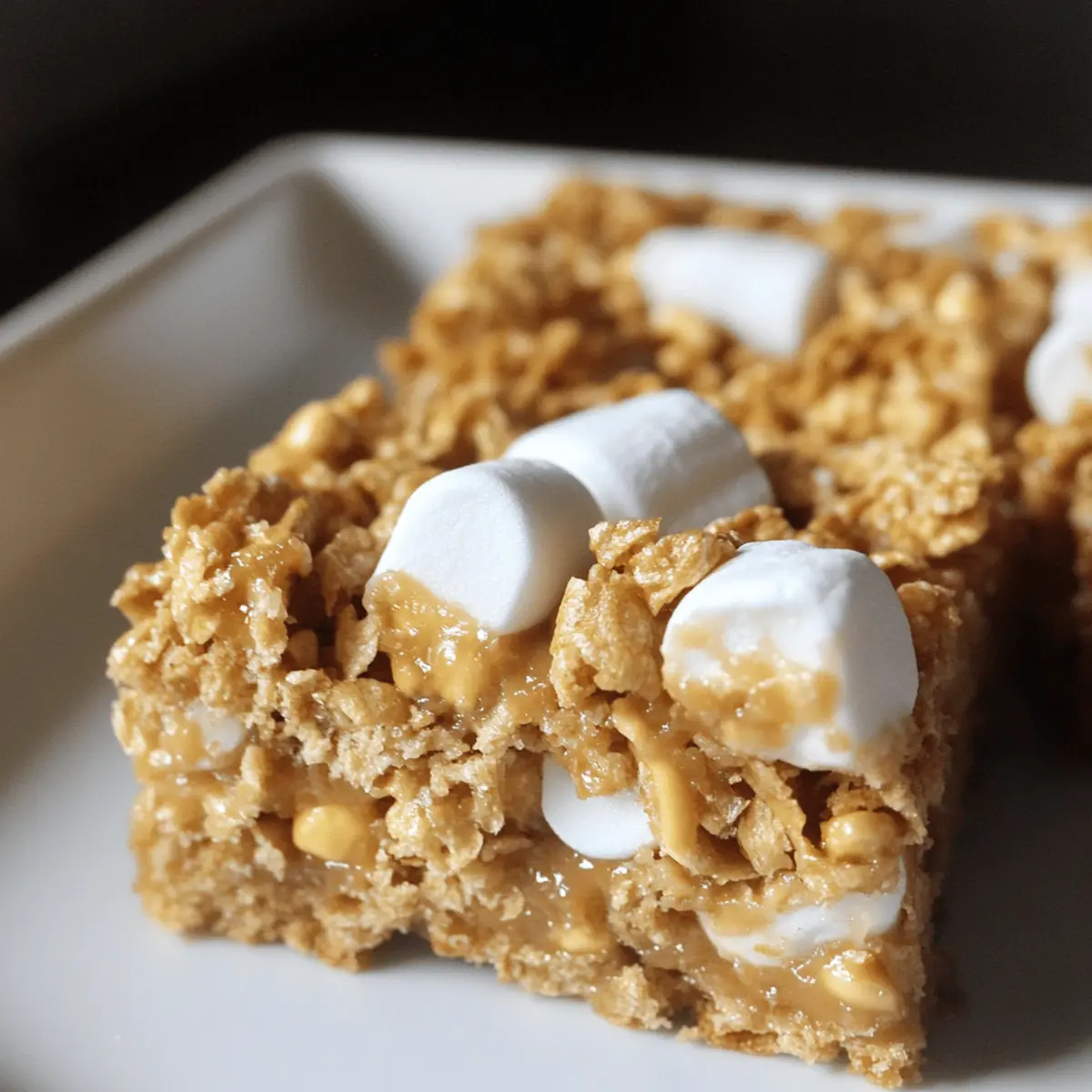 Peanut Butter Cornflake Marshmallow Bars ephttz