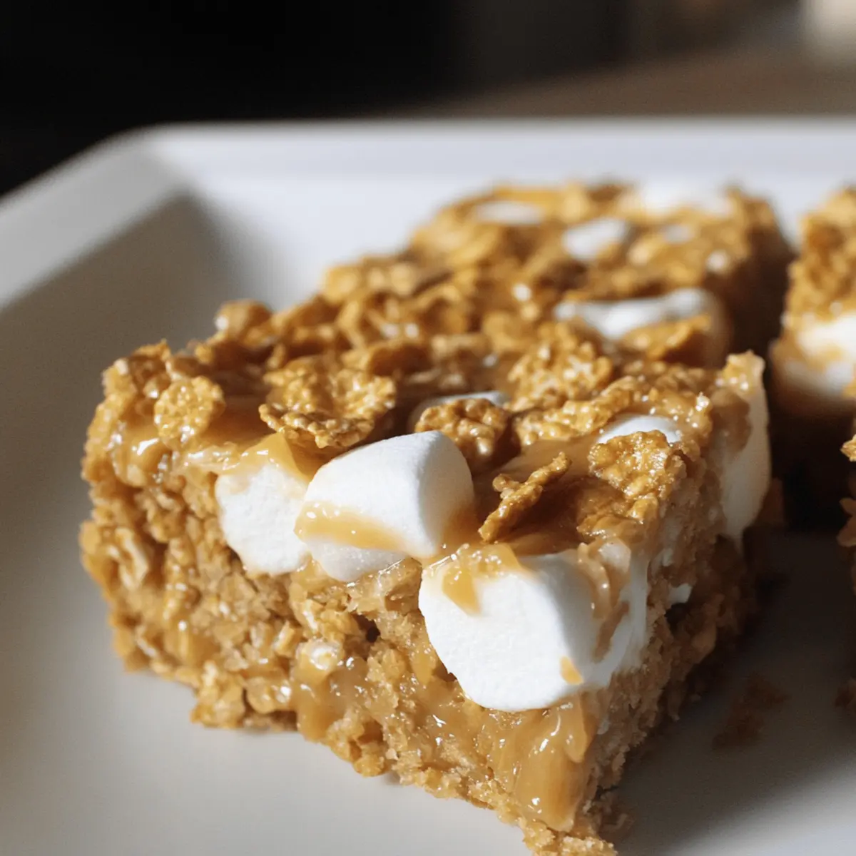 Peanut Butter Cornflake Marshmallow Bars rcowfu