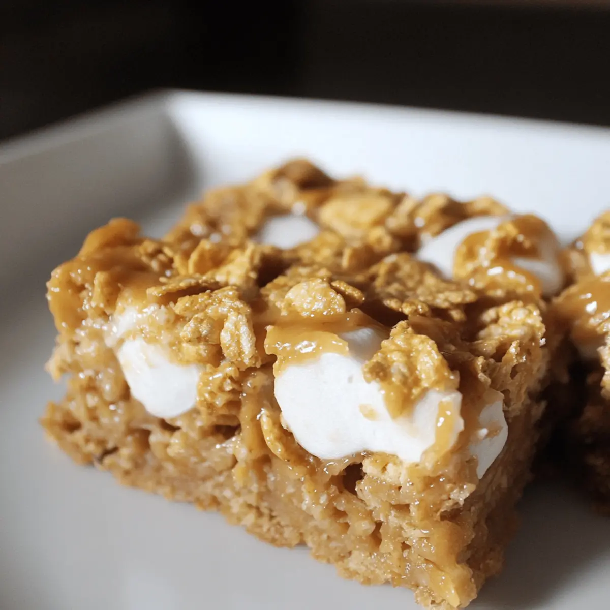 Peanut Butter Cornflake Marshmallow Bars for Easy Snacking