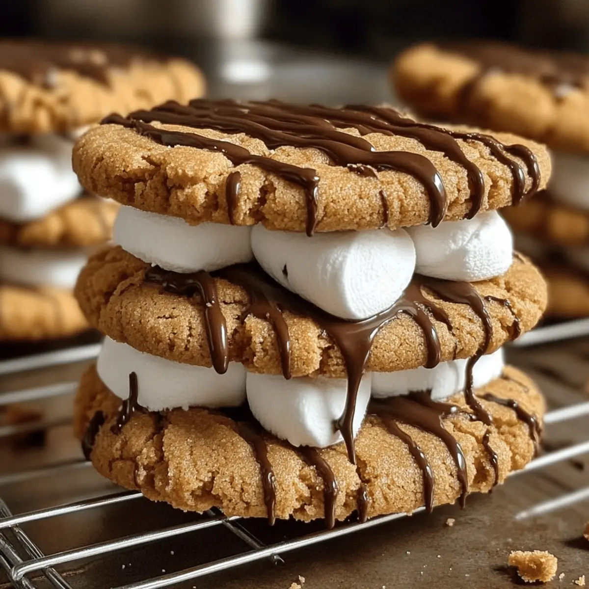 Peanut Butter S mores Sandwich Cookies rnpztf