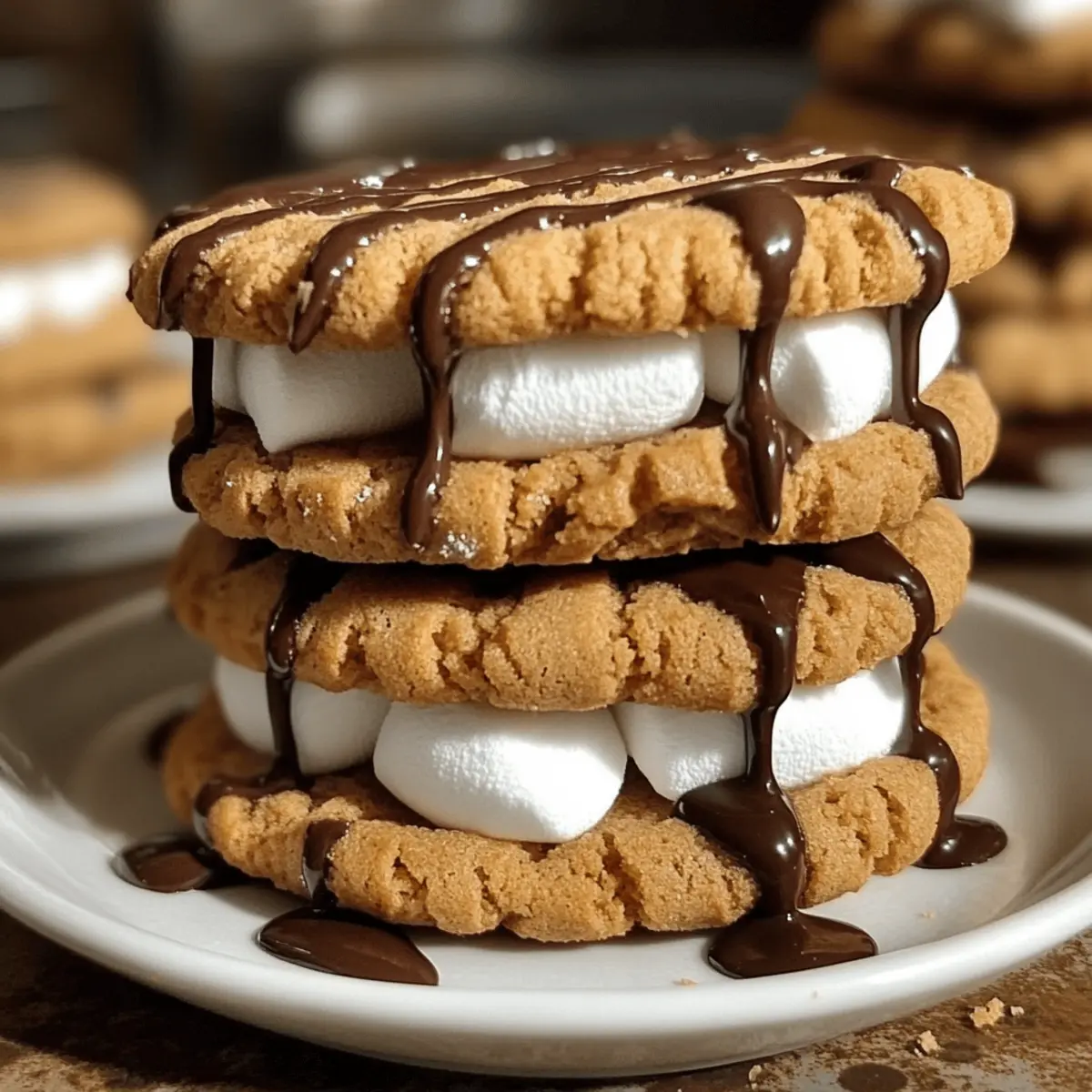 Peanut Butter S mores Sandwich Cookies rrqtez