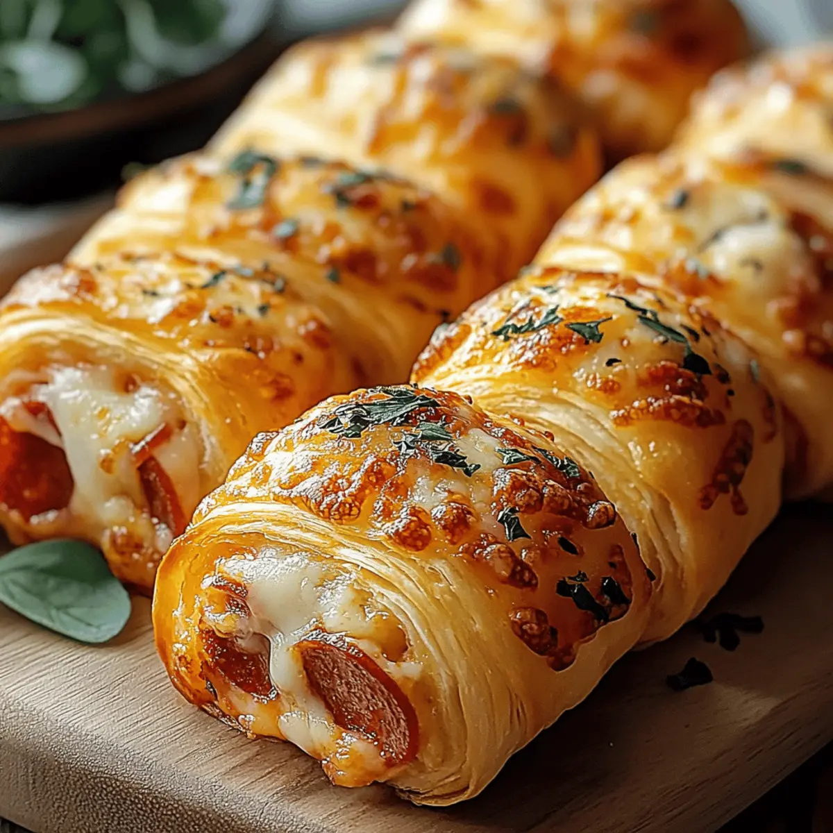 Pepperoni Pizza Rolls with Mozzarella and Herbs ahucz6