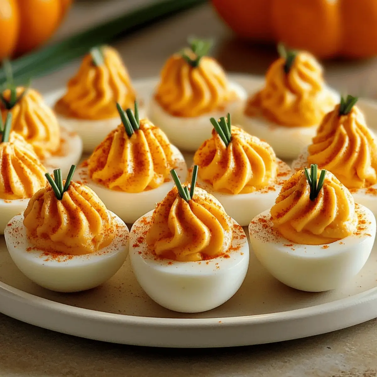 Pumpkin Patch Deviled Eggs aam23c