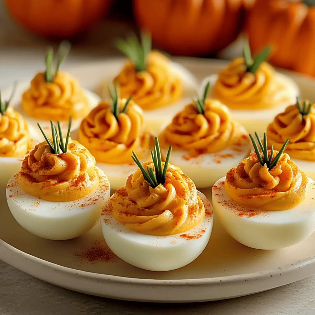 Pumpkin Patch Deviled Eggs kkoohp