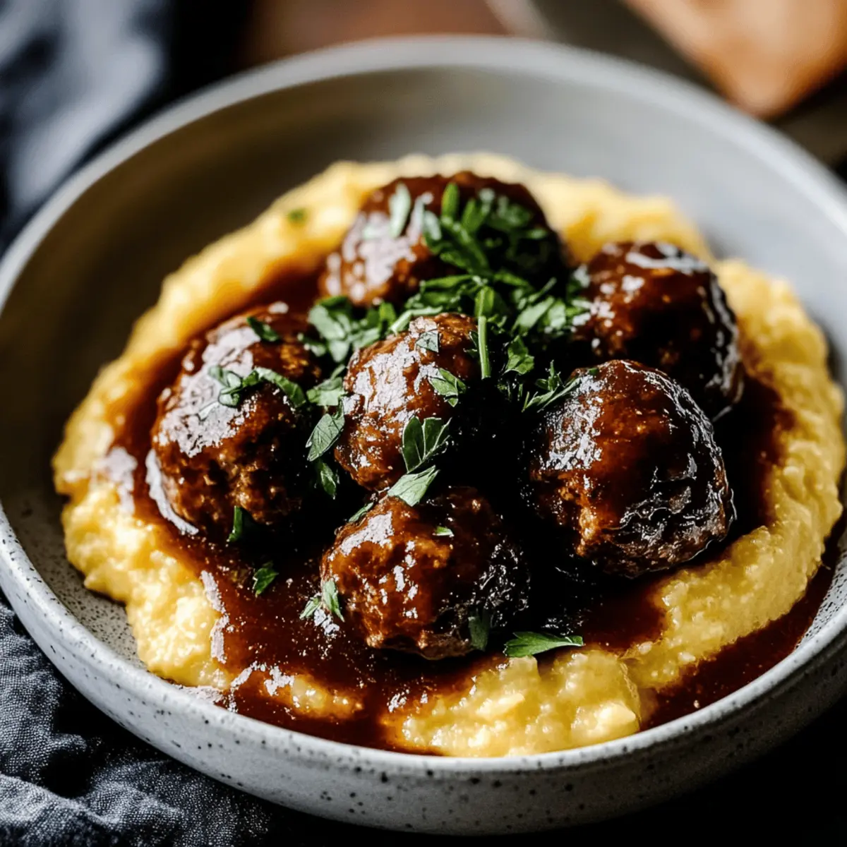 Red Wine Braised Meatballs azspup