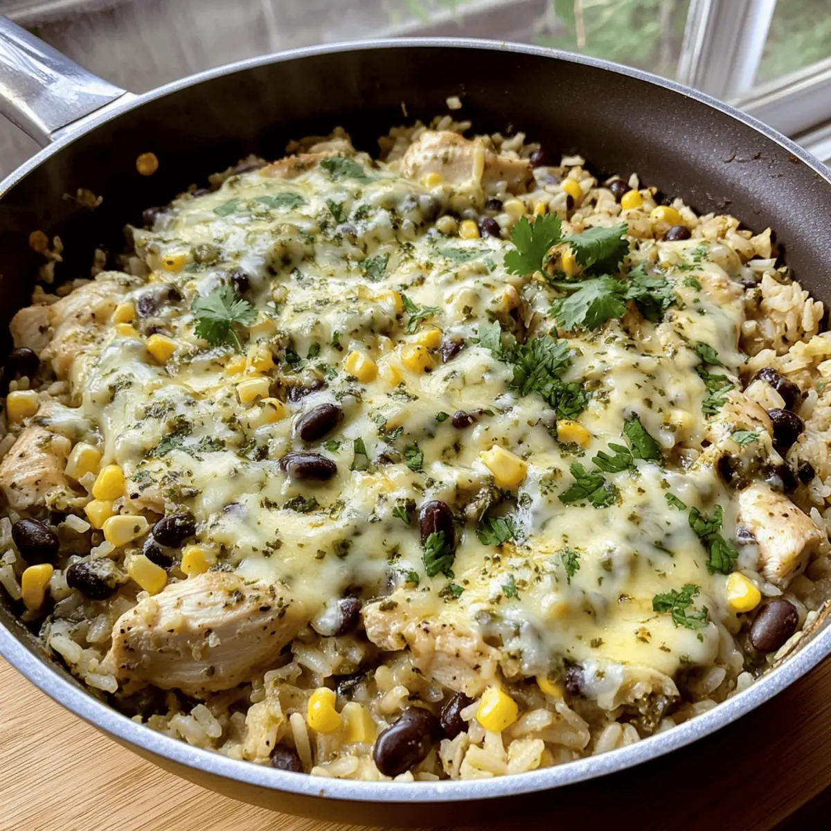 Salsa Verde Chicken & Rice Skillet: Cozy One-Pan Delight